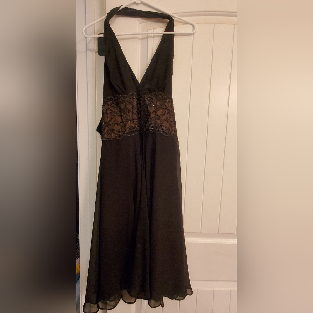 Black with nude undertone Aline Dress size 12